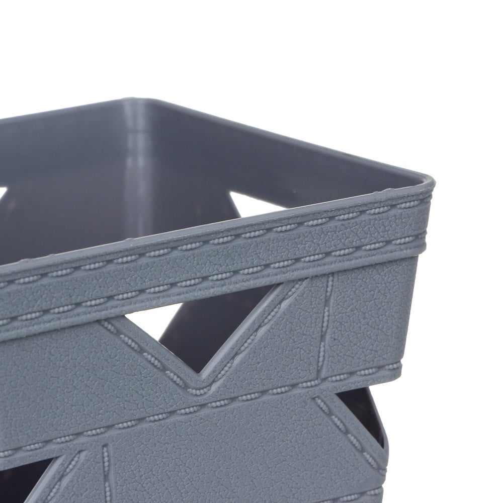 SET 3PZ CESTO CESTINO PORTA TUTTO OGGETTI ORGANIZZATORE QUADRATO 10712