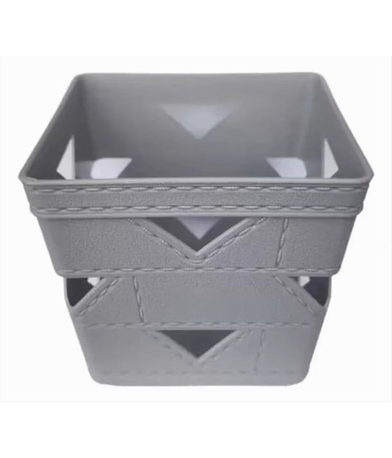 SET 3PZ CESTO CESTINO PORTA TUTTO OGGETTI ORGANIZZATORE QUADRATO 10712