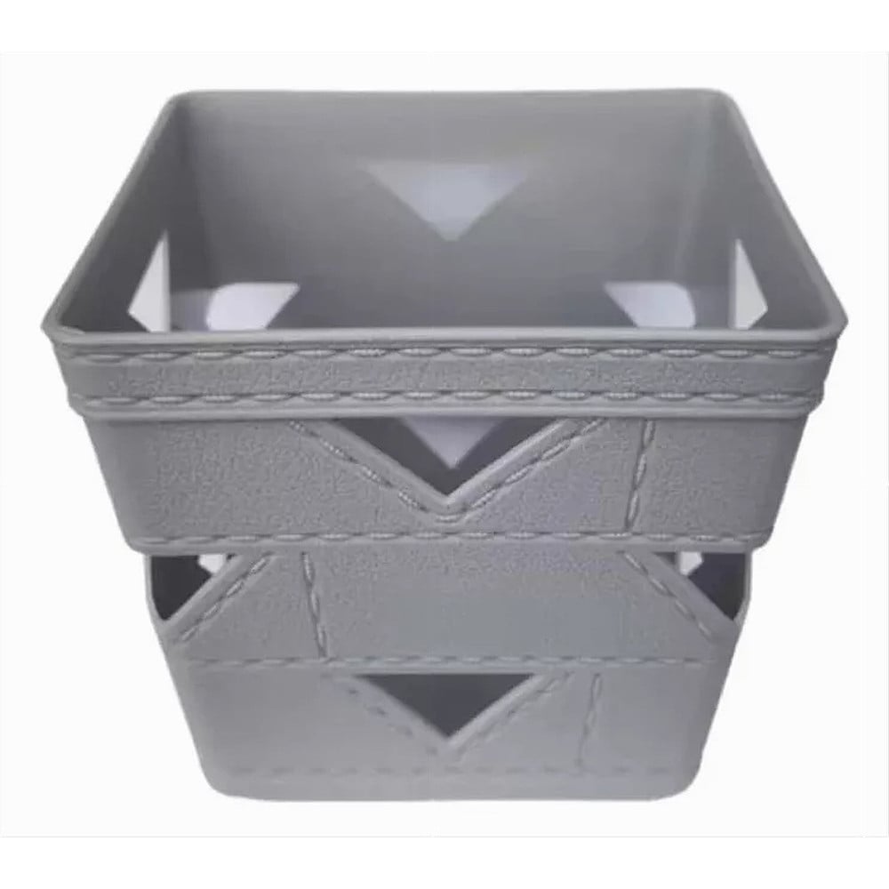 SET 3PZ CESTO CESTINO PORTA TUTTO OGGETTI ORGANIZZATORE QUADRATO 10712