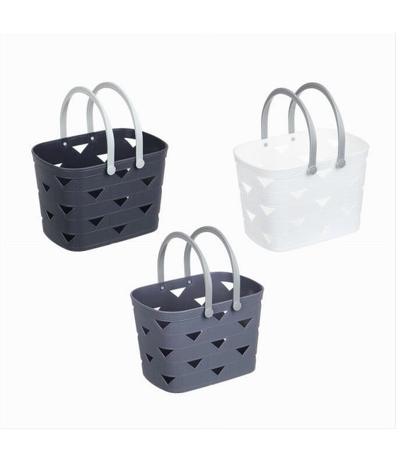 CESTO CESTINO PORTATUTTO OGGETTI CON MANICI 26.5X18X17CM 10722