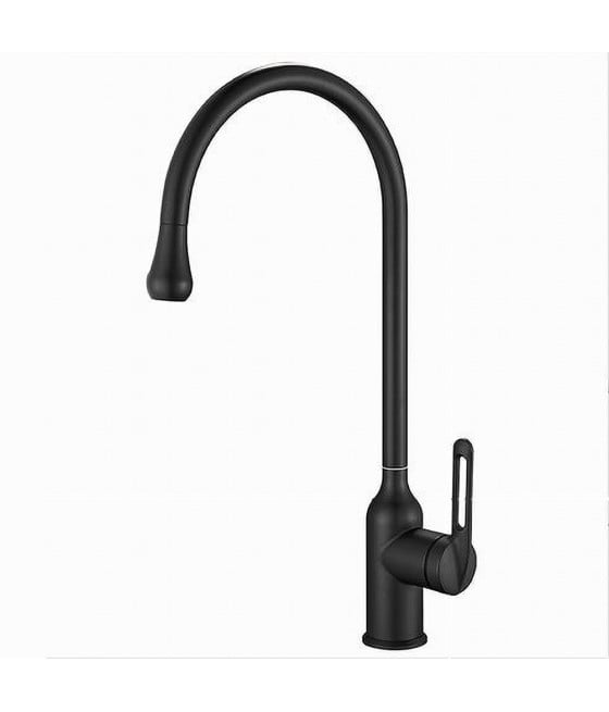 RUBINETTO CUCINA MISCELATORE LAVELLO CANNA ALTA NERO 87254