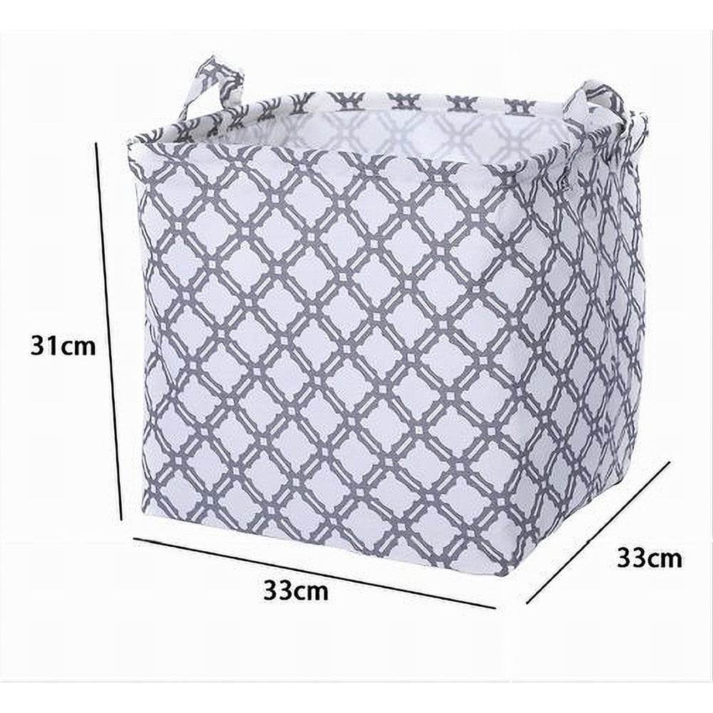 CESTO CONTENITORE PORTA BIANCHERIA MANICI TESSUTO GRIGIO 79206