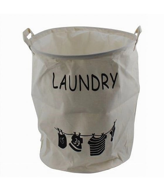 CESTO PORTA BIANCHERIA CON MANICI SACCA PANNI SPORCHI BAGNO 10470