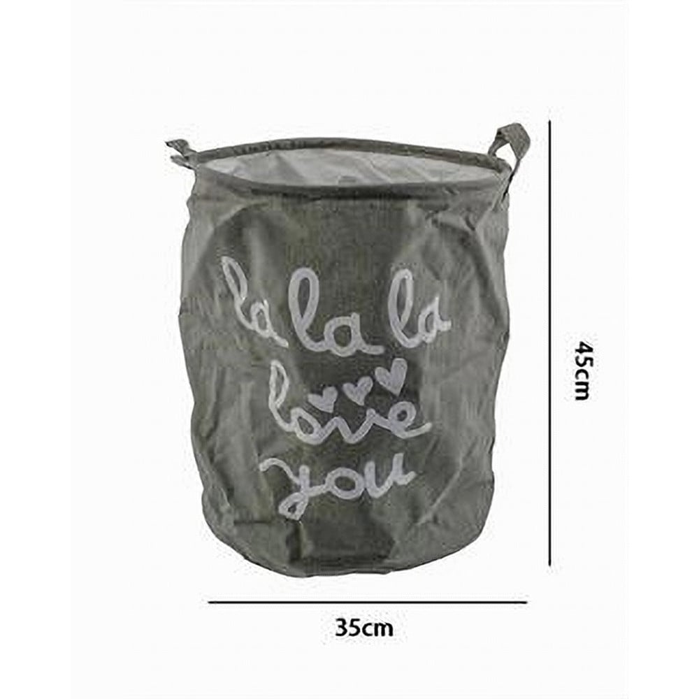 CESTO PORTABIANCHERIA PIEGHEVOLE SCRITTA VESTITI SPORCHI 35X45CM 10472