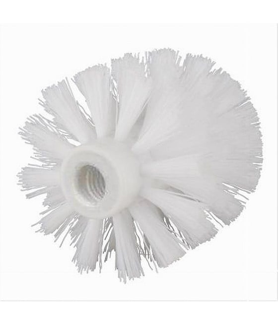TESTINA TONDA PER SCOPINO WC RICAMBIO PULIZIA BAGNO BIANCO 10CM 79825