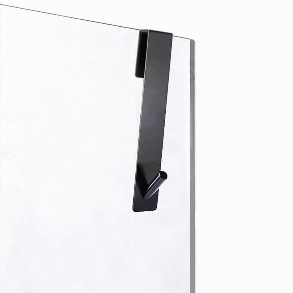 GANCIO BOX DOCCIA APPENDI ASCIUGAMANO ACCAPPATOIO BAGNO NERO 87770