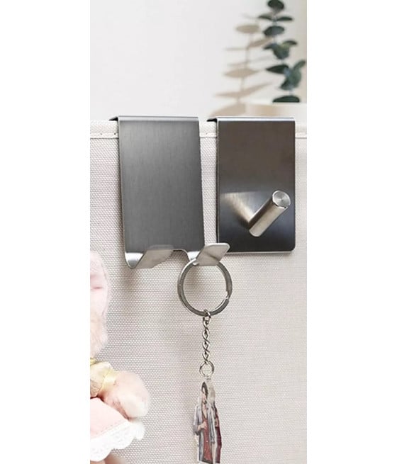 GANCIO BIFACCIALE PORTA BOX DOCCIA 3 GANCI ACCAPPATOIO BAGNO 87768