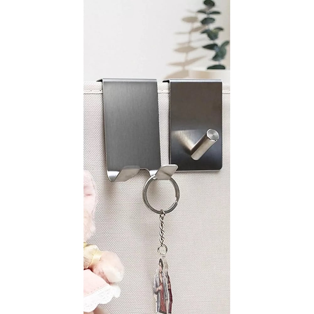 GANCIO BIFACCIALE PORTA BOX DOCCIA 3 GANCI ACCAPPATOIO BAGNO 87768