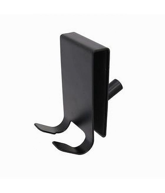 GANCIO BIFACCIALE BOX DOCCIA 3 GANCI ACCAPPATOIO BAGNO NERO 87773