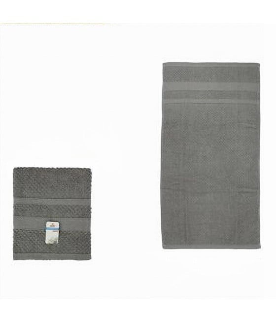ASCIUGAMANO DA BAGNO OSPITE IN COTONE MORBIDA 30X50 CM GRIGIO 79499