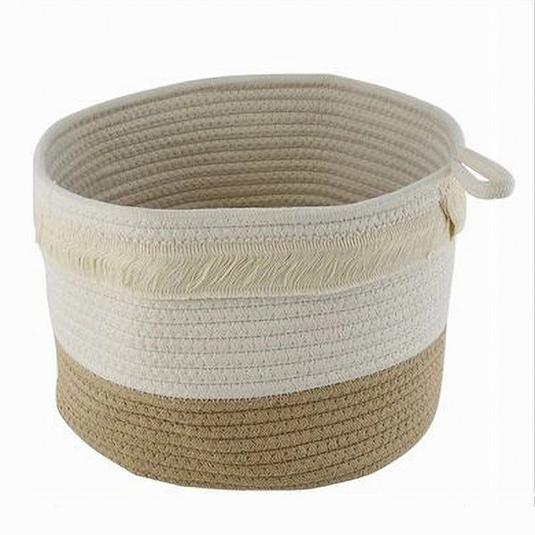 CESTINO PORTA BIANCHERIA OGGETTI CORDA INTRECCIATA CESTO 30X20CM 10653