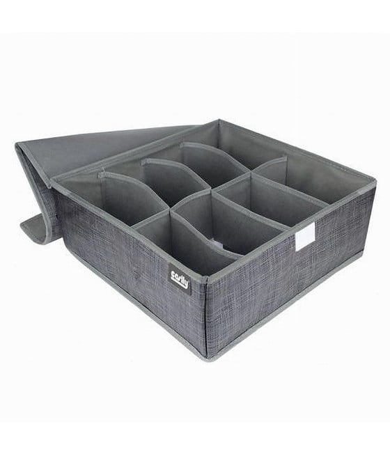 PORTAOGGETTI TESSUTO ORGANIZER BIANCHERIA 8 POSTI 32X32X12 CM 69717