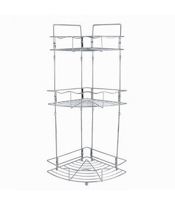 MENSOLA ANGOLARE DOCCIA 3 RIPIANI PORTAOGGETTI SCAFFALE BAGNO 59260