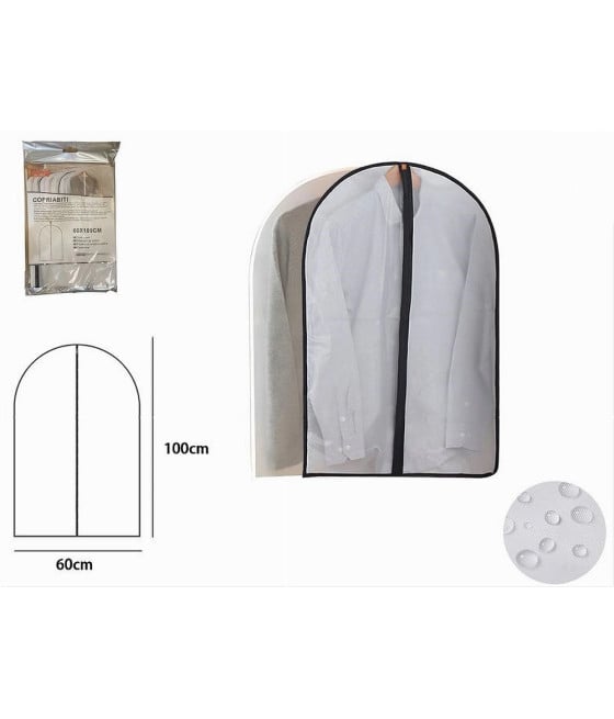 CUSTODIA COPRIABITO FODERA GIACCA CAPPOTTO CERNIERA 60X100CM 87415