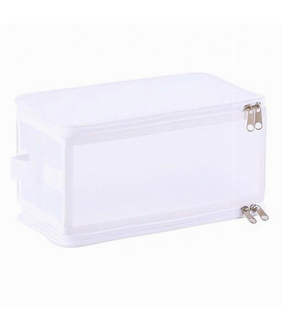 Set 4 Cestini Portaoggetti In Plastica - Organizer Con Manici Per Cucina, Bagno, Ufficio - Foto 3