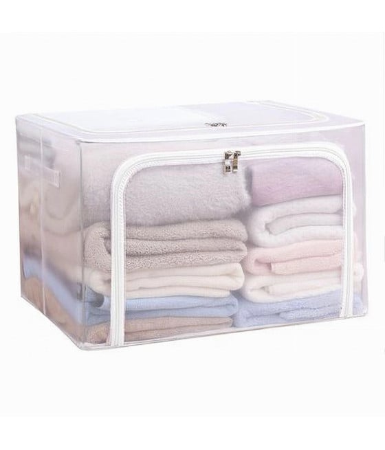 BOX SCATOLA SALVASPAZIO PORTATUTTO ARMADIO ORGANIZER 50X40X28 CM 59981