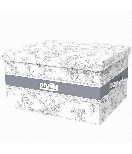 BOX PORTATUTTO SCATOLA SALVASPAZIO ORGANIZER 35X30X20CM FANTASIA 87321