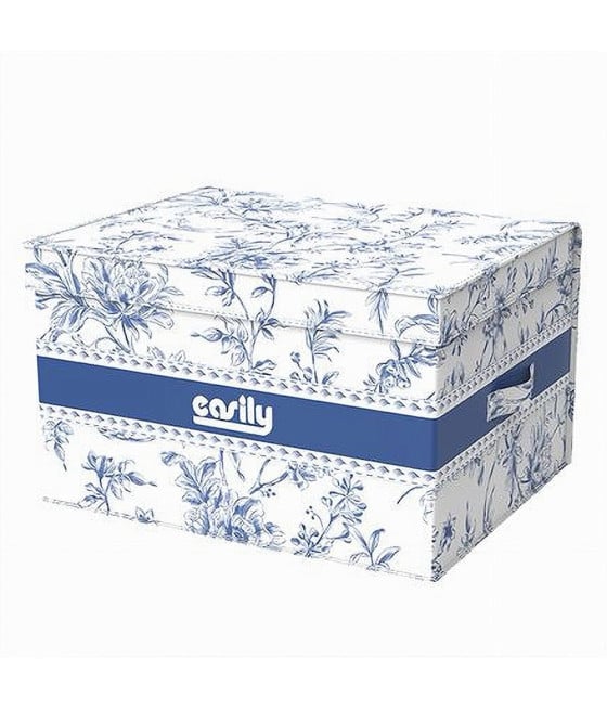 BOX PORTATUTTO SCATOLA SALVASPAZIO ORGANIZER 40X30X25CM FANTASIA 87315