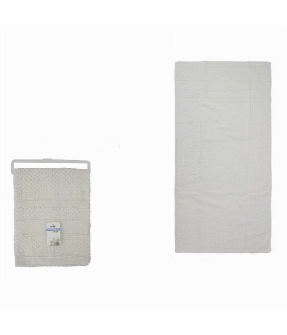 ASCIUGAMANO DA BAGNO OSPITE IN COTONE MORBIDA 30 X 50CM BIANCA 79484