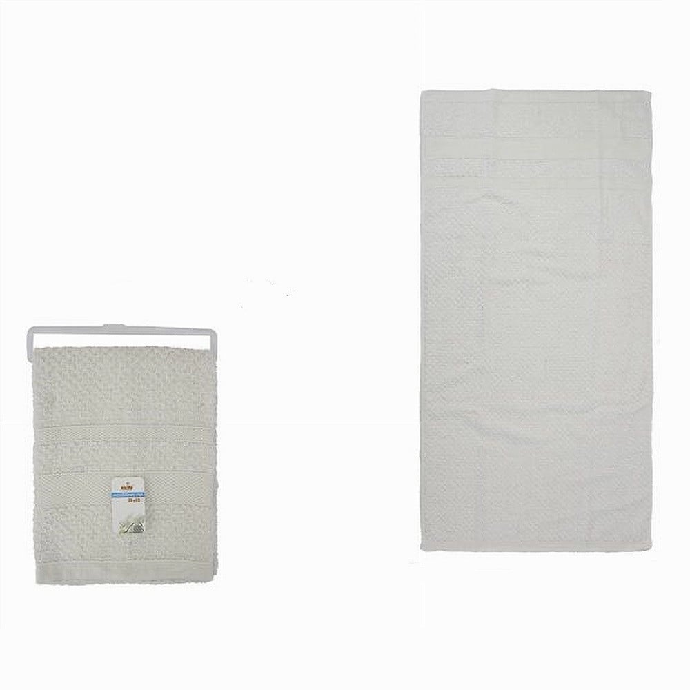 ASCIUGAMANO DA BAGNO OSPITE IN COTONE MORBIDA 30 X 50CM BIANCA 79484