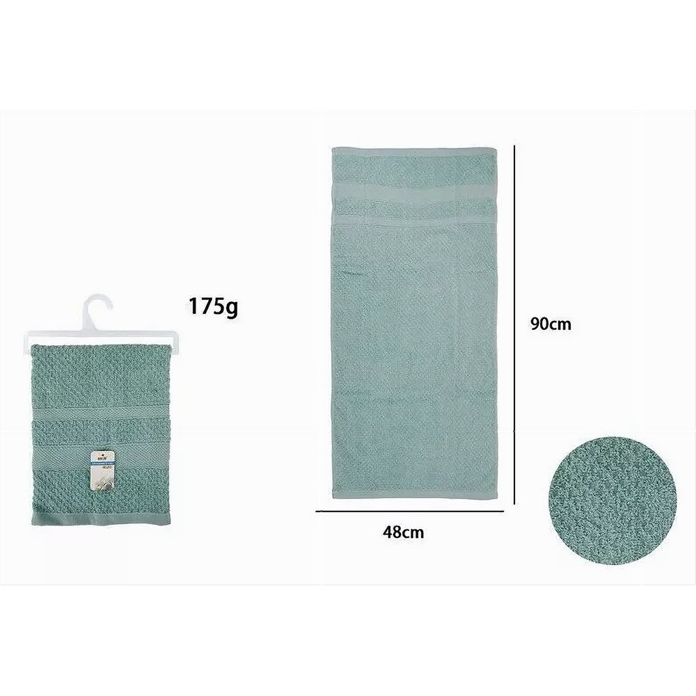 ASCIUGAMANO DA BAGNO VISO IN COTONE MORBIDA 48X90 CM CELESTE 79497
