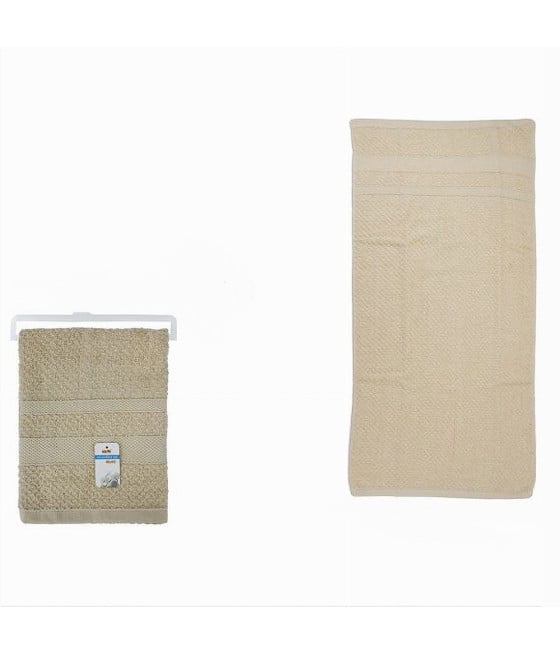 ASCIUGAMANO DA BAGNO VISO IN COTONE MORBIDA 48 X 90 CM BEIGE 79494