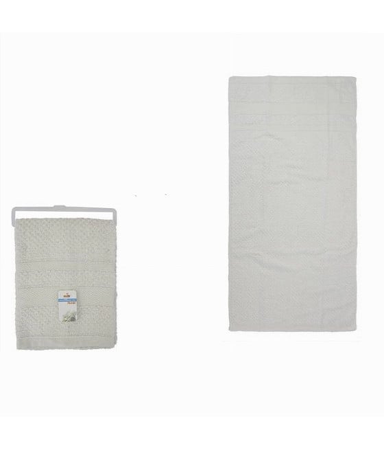 ASCIUGAMANO DA BAGNO TELO IN COTONE MORBIDA 70 X 140CM BIANCA 79486