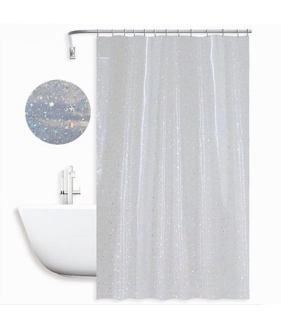 TENDA DOCCIA VASCA BAGNO EFFETTO CIELO STELLATO 180X180 CM 87185