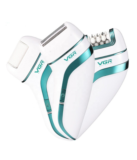 VGR V-713 Epilatore Professionale 3in1 Ricaricabile Depilazione Precisa
