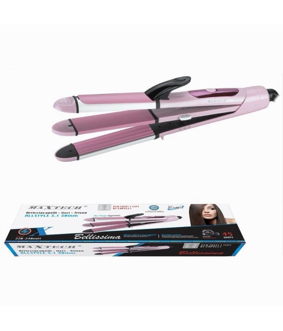 ARRICCIACAPELLI PROFESSIONALE PIASTRA 3IN1 MOSSI LISCI FRISE PI-CA014