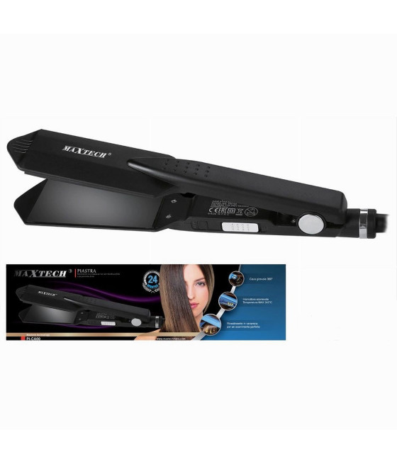 PIASTRA CAPELLI LISCI CERAMICA FINO A 243° CAVO 360° MAXTECH PI-CA005