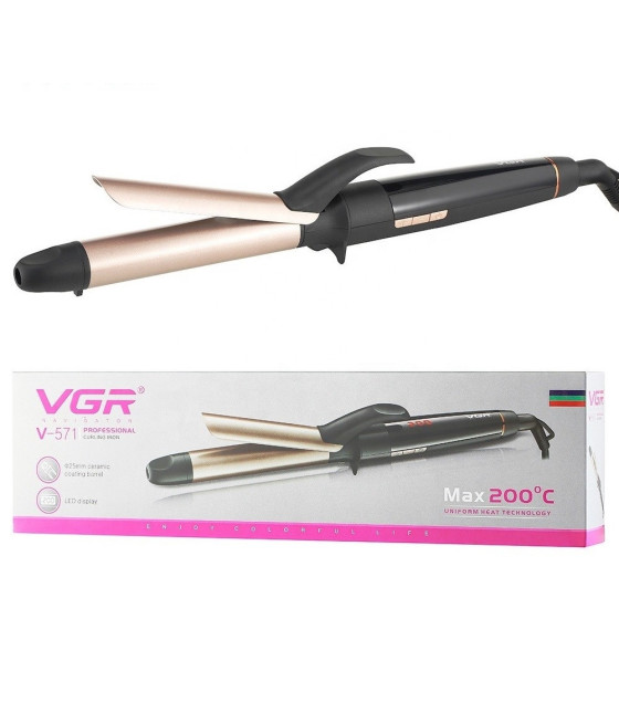 VGR V-571 Ferro Arricciacapelli Professionale 2 in 1 Parrucchiere
