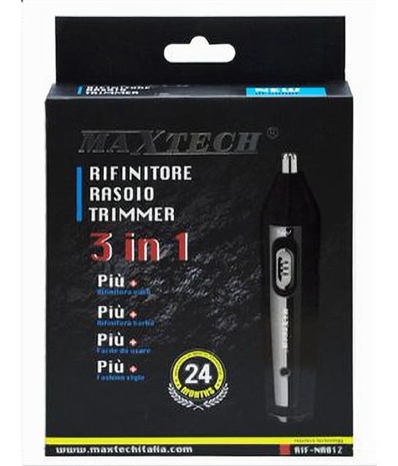 RASOIO RIFINITORE PER PELI NASO ORECCHIE SOPRACCIGLIA 3X1 RIF-NA012