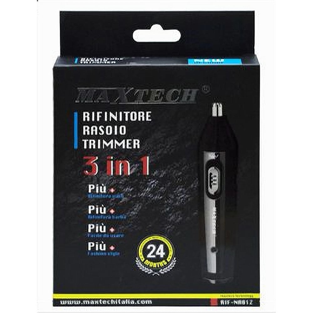 RASOIO RIFINITORE PER PELI NASO ORECCHIE SOPRACCIGLIA 3X1 RIF-NA012