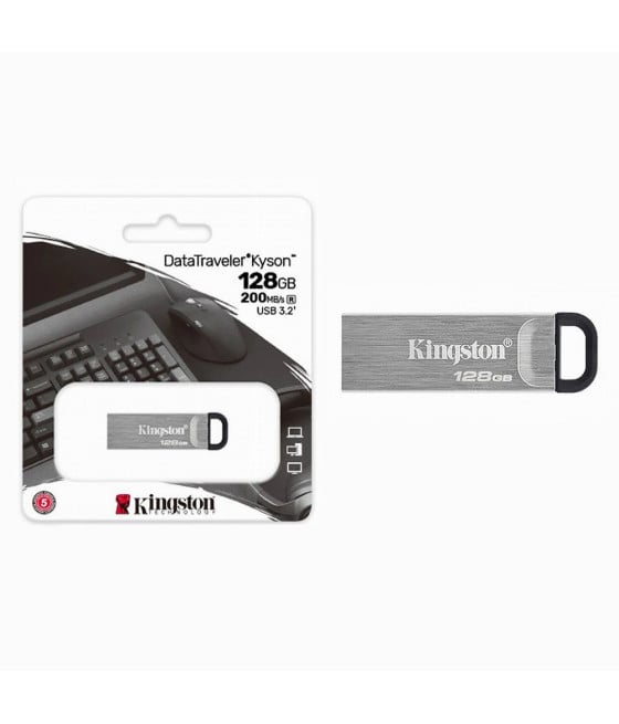 PENDRIVE KINGSTON USB 3.2 DATATRAVELER KYSON 128GB METALLO DTKN/128GB