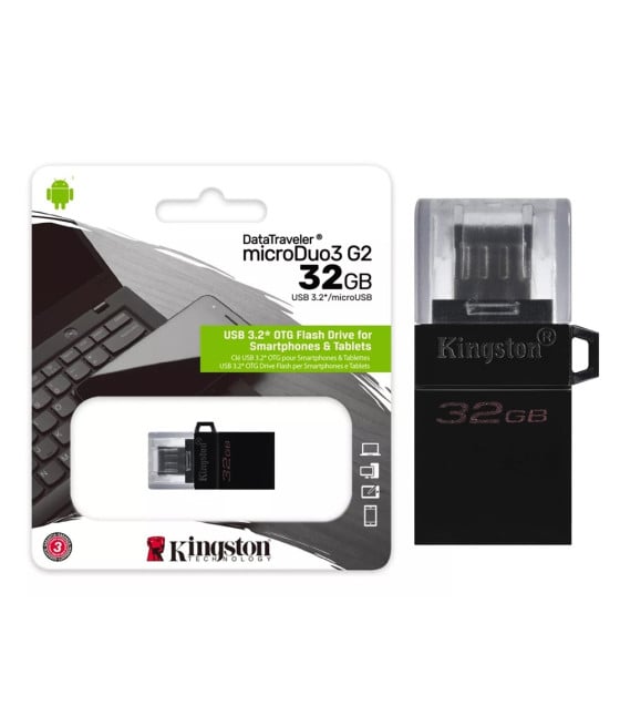 PENDRIVE KINGSTON DATATRAVELER MICRODUO3 G2 32GB MICROUSB USB-A OTG