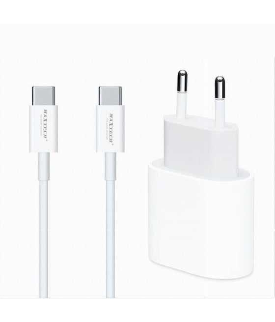 KIT CARICABATTERIA CARICATORE CAVO TYPE-C PD 20W 3A SMARTPHONE CA-S053