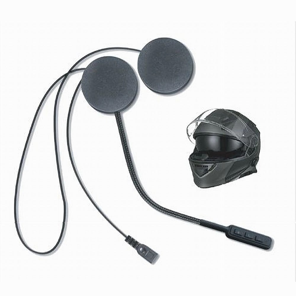 INTERFONO RICARICABILE AURICOLARE CASCO BLUETOOTH MOTO CUFFIE AU-BT012