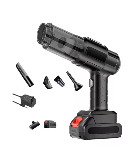 ASPIRAPOLVERE ASPIRABRICIOLE PORTATILE SENZA FILI DOPPIA BATTERIA 24V