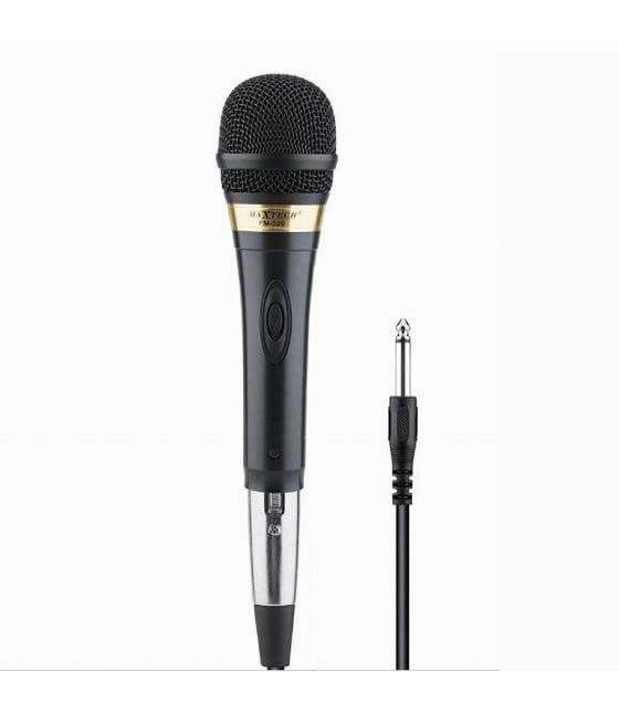 MICROFONO CON CAVO DINAMICO 3.2 MT XLR-JACK ON/OFF MIC-01 FM-868