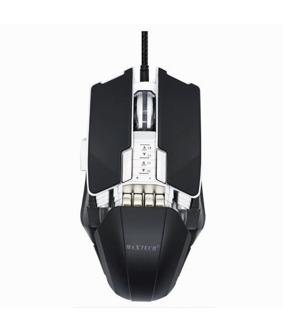 MOUSE GAMING CON CAVO LUCI RGB PULSANTI 8000DPI LAPTOP NOTEBOOK MRGB01