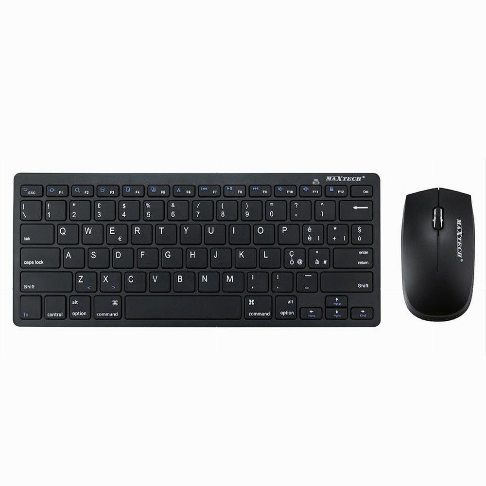 Trade Shop - Kit Tastiera + Mouse Wireless 2.4ghz Layout Ita Pc Windows Smart Tv Mac Ek-965m -