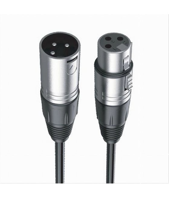 CAVO XLR MASCHIO FEMMINA 3 PIN AUDIO PROLUNGA PER MICROFONO 3MT XLR-02