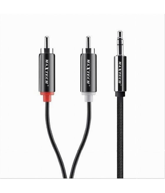 CAVO AUDIO DA AUX 3,5MM A 2XRCA MASCHIO STEREO 1.5MT 4D SOUND AUX-R01
