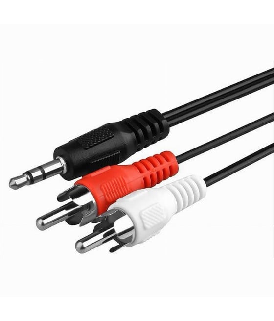 CAVO AUDIO DA JACK 3,5MM A 2 RCA MASCHIO 1.5 METRI PER CASSE STRUMENTO ACUSTICO
