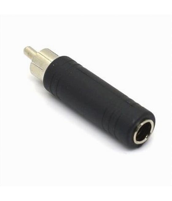 CONNETTORE ADATTATORE CAVO AUDIO SPINA RCA A PRESA AUX 6,5MM C-067