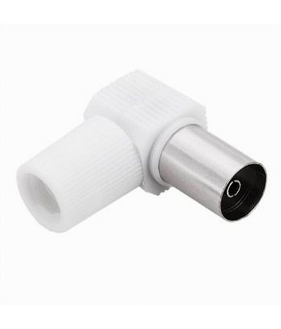 2PZ CONNETTORE ANTENNA TV ANGOLATO 90° FEMMINA CAVO TV C-088