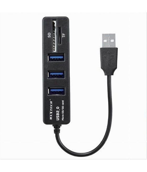 HUB 3 USB2.0 + LETTORE DI SCHEDE MICRO SD/SD HUB-01