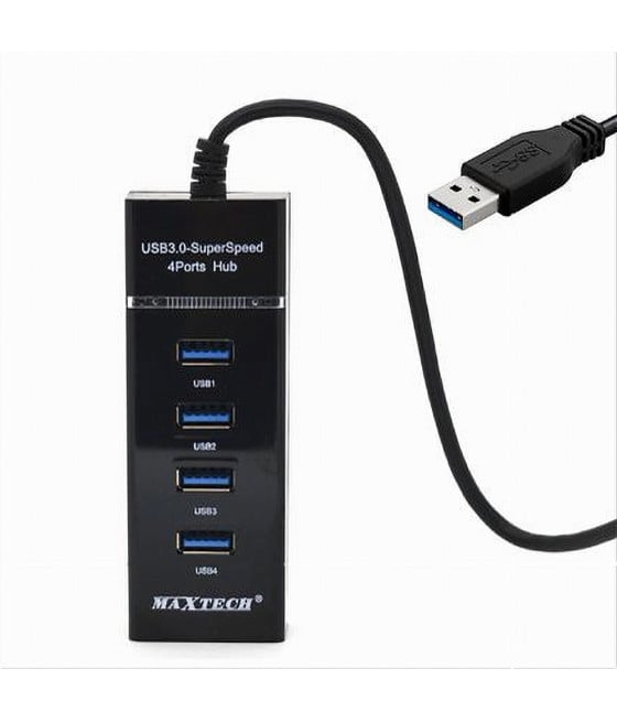 HUB USB 3.0 4 PORTE MULTIPRESA VELOCITA' 4.8 GBPS HUB3-4U