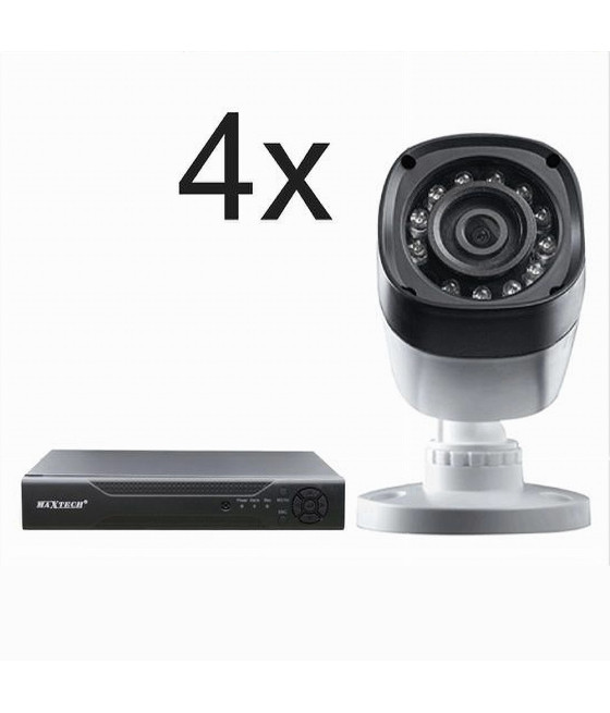 KIT TELECAMERE SICUREZZA DVR 4 CANALI 720P VIDEOSORVEGLIANZA KIT-DVR4